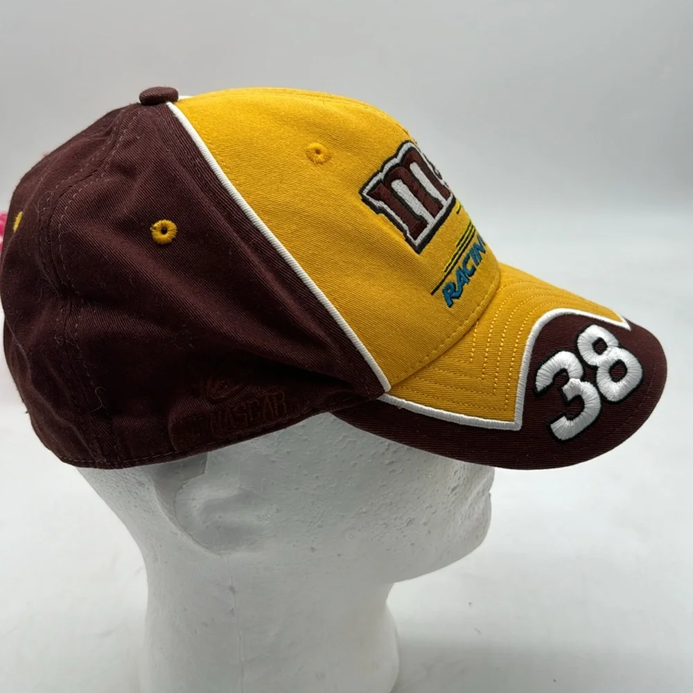 M&Ms Racing Team #38 Robert Yates Yellow Brown Baseball Hat HT5311E